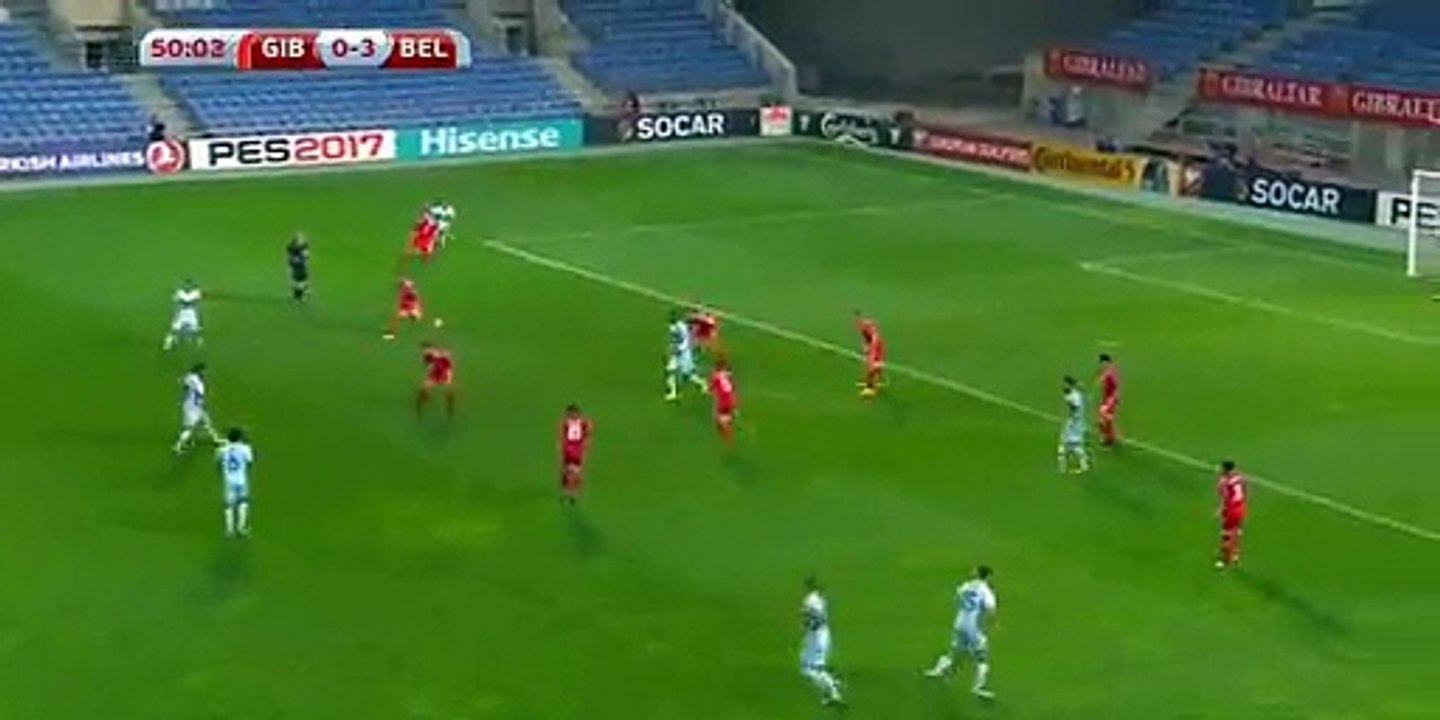 Dries Mertens Goal - Gibraltar 0-4 Belgium 10.10.2016