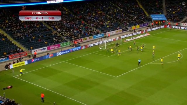 3-0 Nilsson Lindelöf Goal FIFA WC Qualification UEFA Group A - 10.10.2016 Sweden 3-0 Bulgaria
