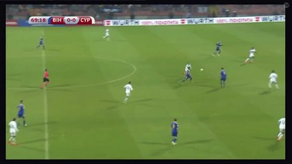 Edin Dzeko Goal HD - Bosnia & Herzegovina 1-0 Cyprus 10.10.2016 HD