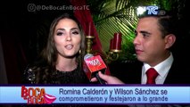 Romina Calderón festejó su compromiso de matrimonio junto a su familia y amigos