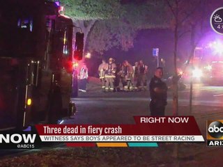 3 men die in apparent street racing crash in Phoenix