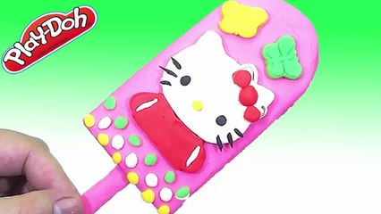 Peppa Pig Español Toys English Episodes  - PLAY DOH Unique Pink Ice Cream Hello Kitty 2016