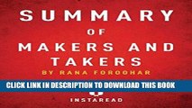 [Read PDF] Summary of Makers and Takers: By Rana Foroohar Includes Analysis Ebook Free