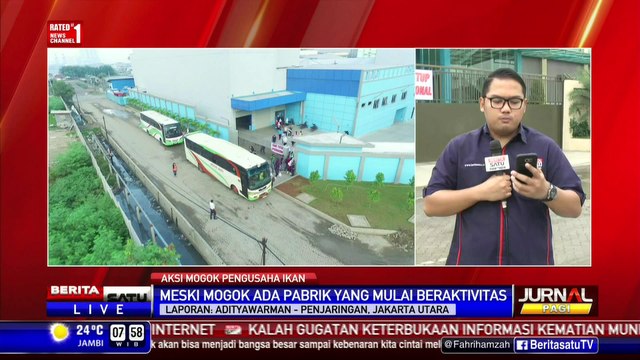 Ada Aktivitas Kecil di Pabrik Pengolahan Ikan Muara Angke