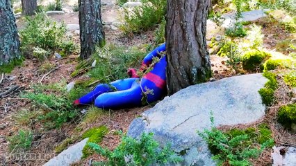 Spiderman vs Captain America with 2 Shield! Superheroes Fun Movie in Real Life