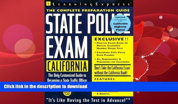 READ State Police Exam: California: Complete Preparation Guide (Learningexpress Law Enforcement