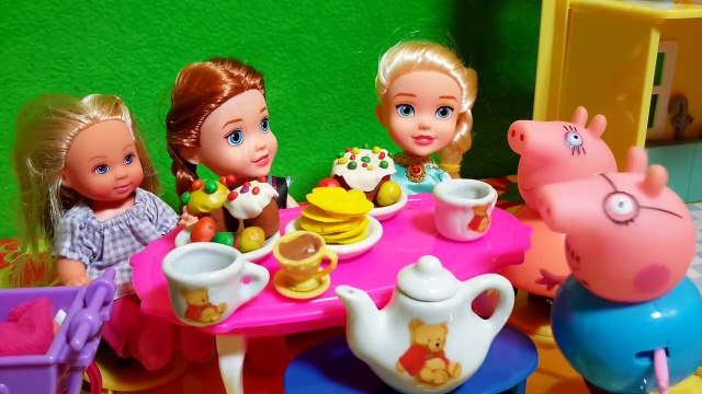 Свинка Пеппа Беременная Мама Свинка Подружки Эльза Анна Галочка