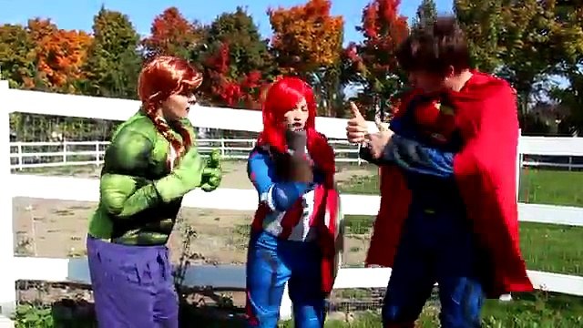 Frozen Elsa & PRINCESS SUPERHEROES! w_ Spiderman Hulk Joker Pink Spidergirl Maleficent Toy Challenge