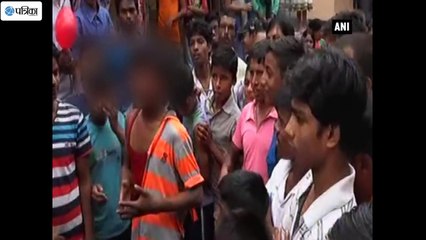 Watch- Locals Thrash Youth For Stealing From Durga Puja Pandal