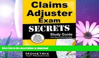 FAVORITE BOOK  Claims Adjuster Exam Secrets Study Guide: Claims Adjuster Test Review for the