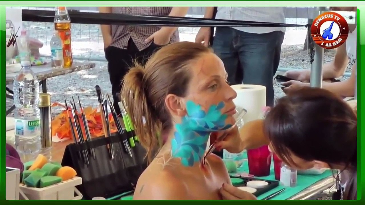 Body painting festival video part 4