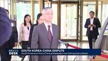 South Korea summons China ambassador over fishing boat collision