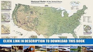 New Book U. S. National Parks Wall Map