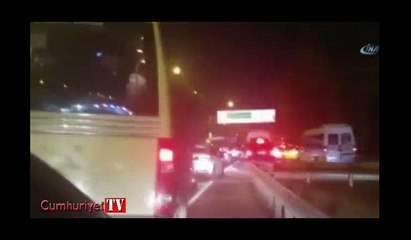 TEM’de tehlikeli yolculuk