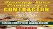 Collection Book Starting Your Career as a Contractor: How to Build and Run a Construction Business