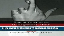 [PDF] Social Trust and the Management of Risk (Earthscan Risk in Society) Popular Collection