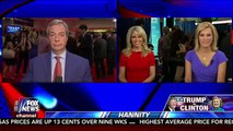 MONICA CROWLEY, LAURA INGRAHAM, NIGEL FARAGE FULL INTERVIEW WITH SEAN HANNITY   (10/10/2016)