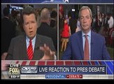 Nigel Farage on Donald Trump and Hillary Clinton Debate 16.10.09