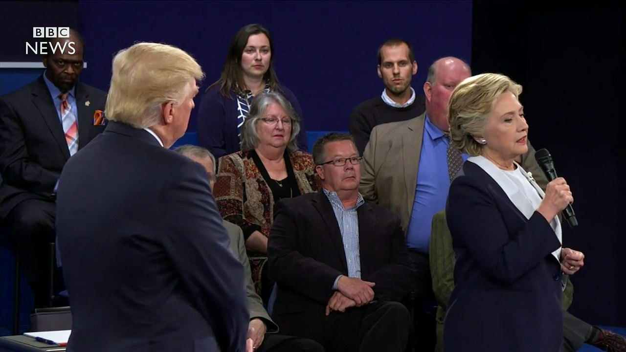 Trump v Clinton debate: Sex, lies and videotape - BBC News
