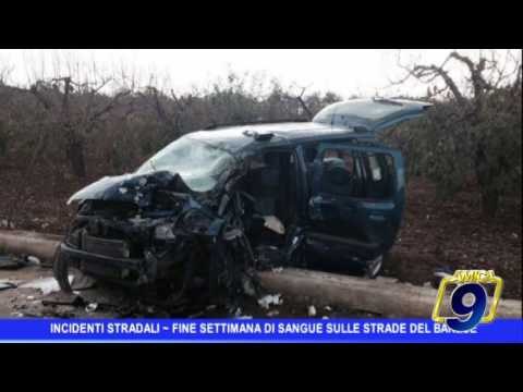 Incidenti | Fine settimana di sangue sulle strade del barese