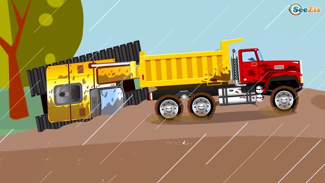 Мультики про машинки Грузовик и Экскаватор Развивающие мультфильмы Весёлые Машинки
