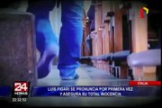 Luis Figari rompe su silencio y asegura que es inocente