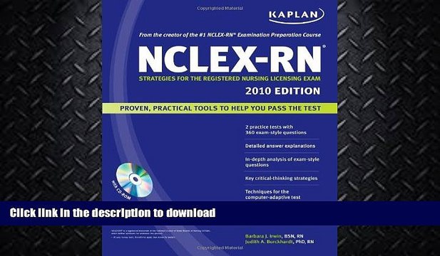 FAVORITE BOOK Kaplan NCLEX-RN Exam 2010 with CD-ROM: Strategies for the Registered Nursing