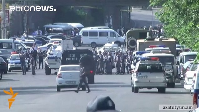 A group of armed men seized a police station in Armenia's capital Yerevan along with an unknown number of hostages on Sunday morning,