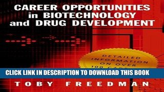 New Book Career Opportunities in Biotechnology and Drug Development