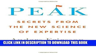 Collection Book Peak: Secrets from the New Science of Expertise