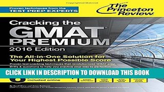 Collection Book Cracking the GMAT Premium Edition with 6 Computer-Adaptive Practice Tests, 2016