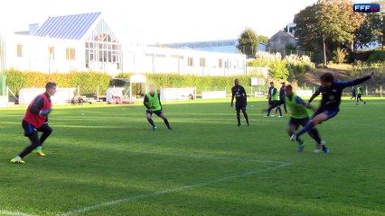 Espoirs : dernier entraînement avant l'Irlande du Nord