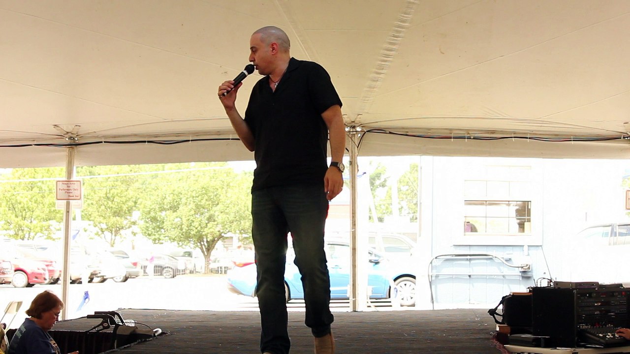 Mario Kombou sings 'Girl happy' Elvis Week 2016