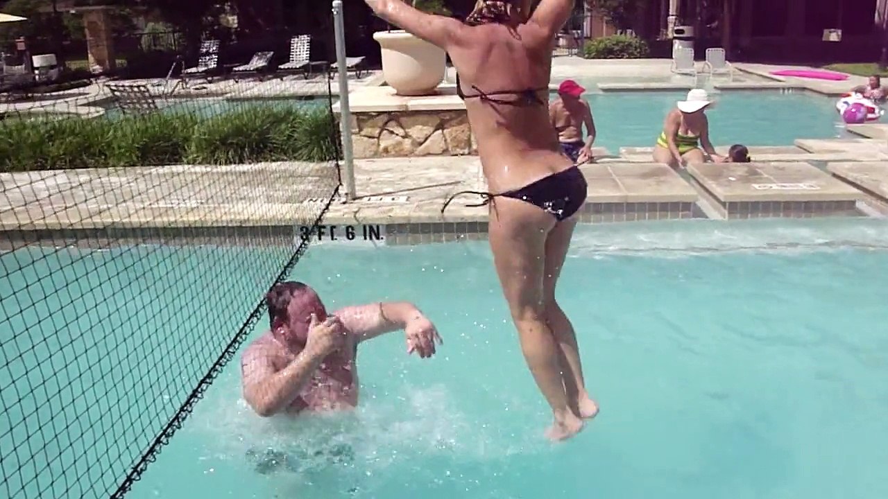 Hot Bikini Girl Pool Launch Fail _ #ThrowbackThursday