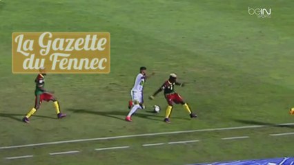 Mahrez: Superbe Petit pont derrière la jambe d'appui contre le Cameroun