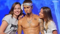A Sweaty and Shirtless Justin Bieber Joins Madame Tussauds