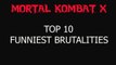 Mortal Kombat X Top 10 Funniest Brutalities