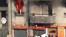 a baby saved from the flames !!!!