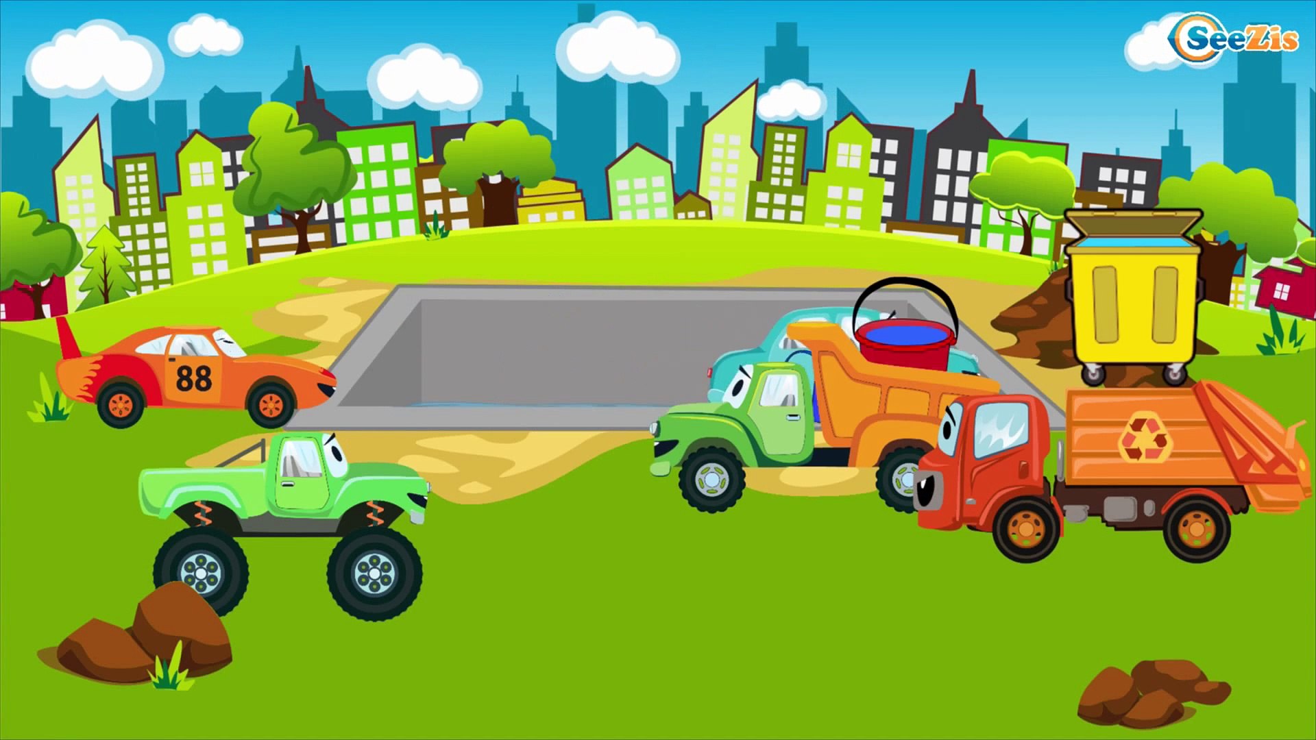 Digger trucks for kids hotsell
