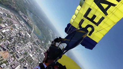 Most Amazing!WOW! Navy SEALS' Insane Parachute Jump into Football Stadium! =O