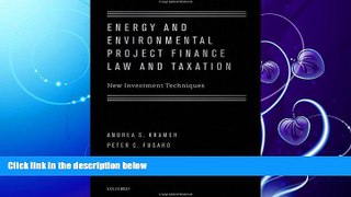 read here  Energy and Environmental Project Finance Law and Taxation: New Investment Techniques