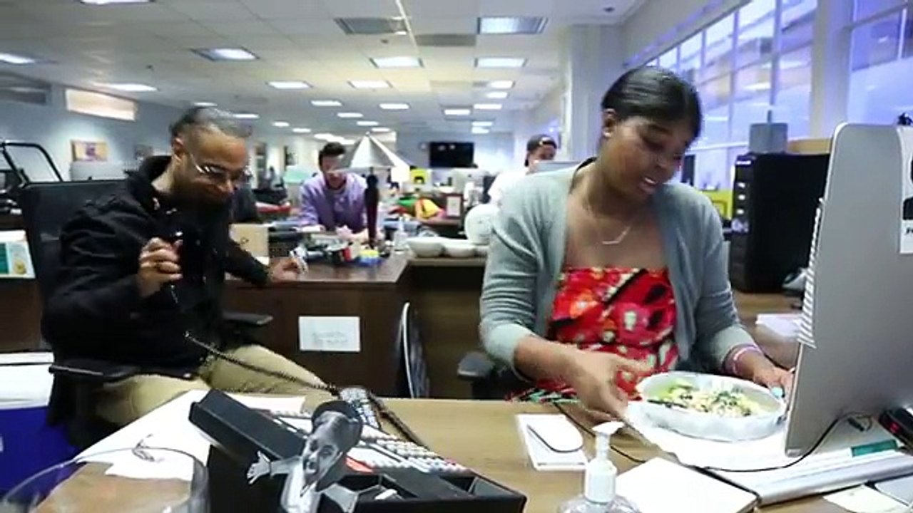 Beatboxer Helps Out Around The Office