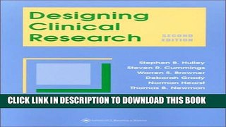 [PDF] Designing Clinical Research: An Epidemiologic Approach Full Online