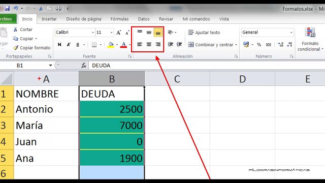 Curso Excel 2010 Básico Video 6 Formatos II