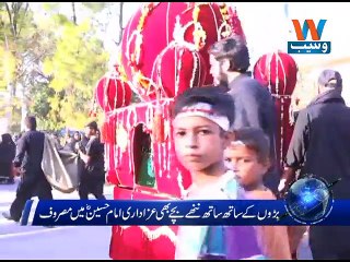 Kids participate on Muharram's procession
