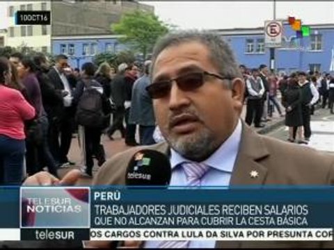 Perú: trabajadores judiciales exigen aumento salarial y presupuestal