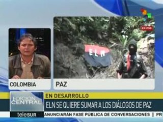 Colombia:ELN podría anunciar inicio de fase pública de diálogos de paz