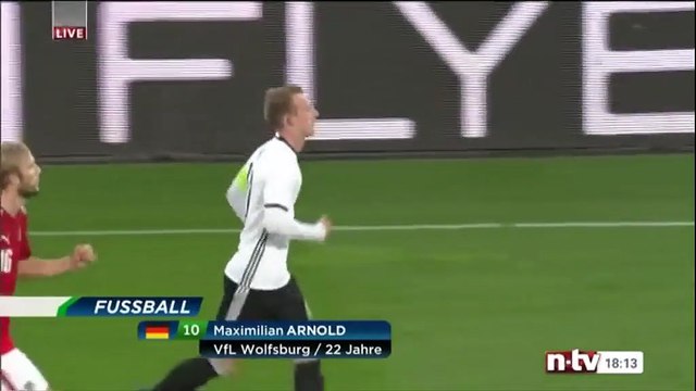 0-1 Maximilian Arnold Super Goal HD - Austria U21 0-1 Germany U21 - Euro U21 Qualification 11.10.2016 HD