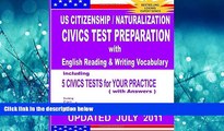 Big Deals  US Citizenship / Naturalization CIVICS TEST PREPARATION with English Reading   Writing