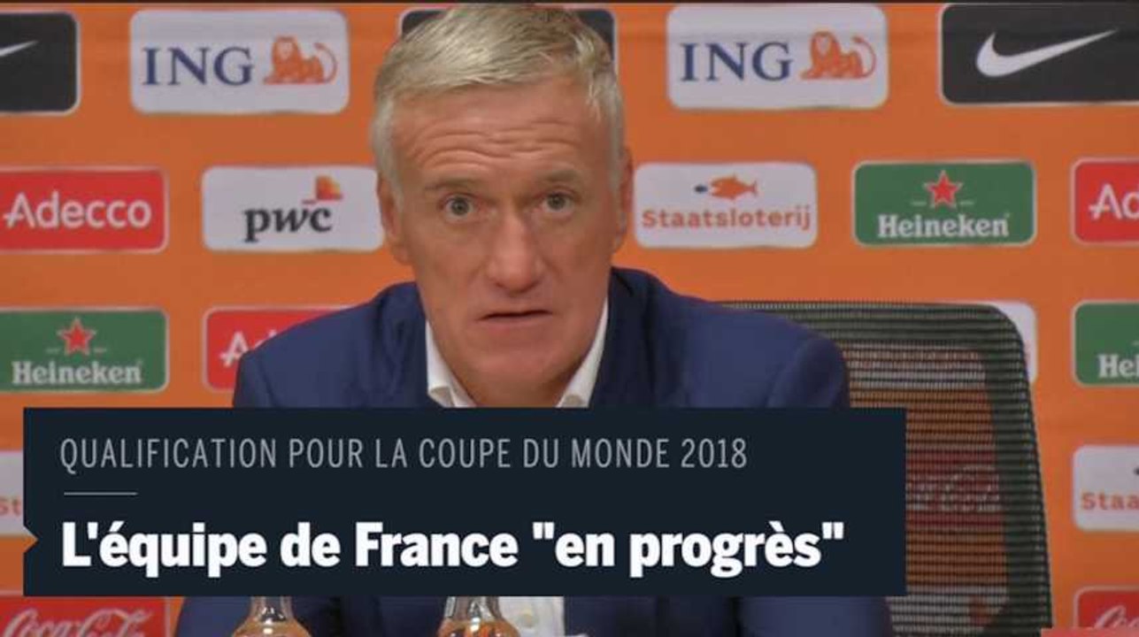 Football : "l'équipe de France est en progrès", déclare Deschamps